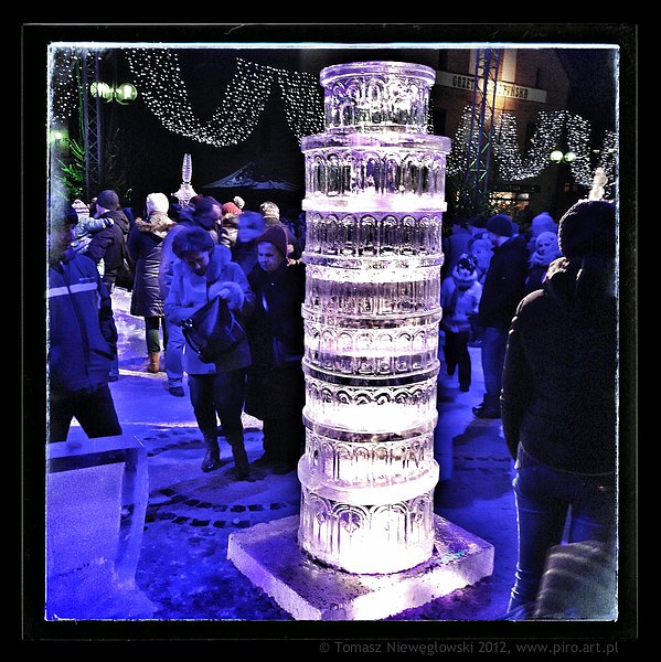 Rzeźby lodowe - Olsztyn 2012
